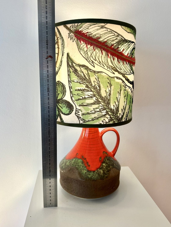 Image 1 of Draadloze vaaslamp van West-Duits aardewerk