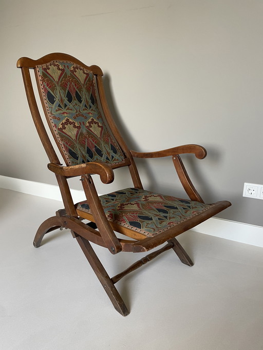 Vintage wooden folding chair