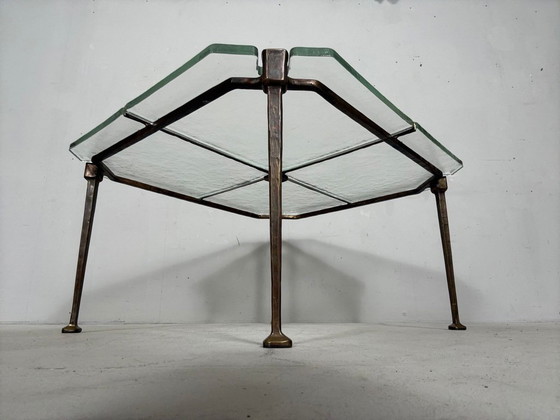 Image 1 of Brutalist side table/coffee table from the 1980s by Lothar Klute, Germany.