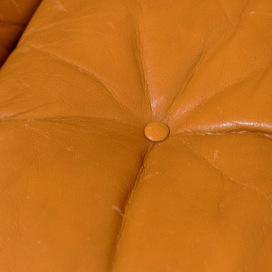 Image 1 of 1x Poltrone vintage Coronado in pelle marrone del 1970 di Tobia Scarpa per C&B Italia