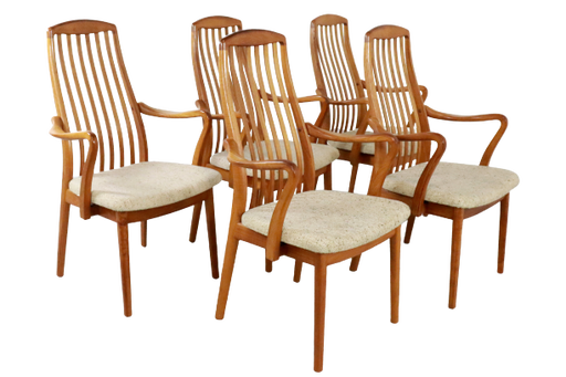 5x Edward Valentinsen Danish dining room chairs "Virum"