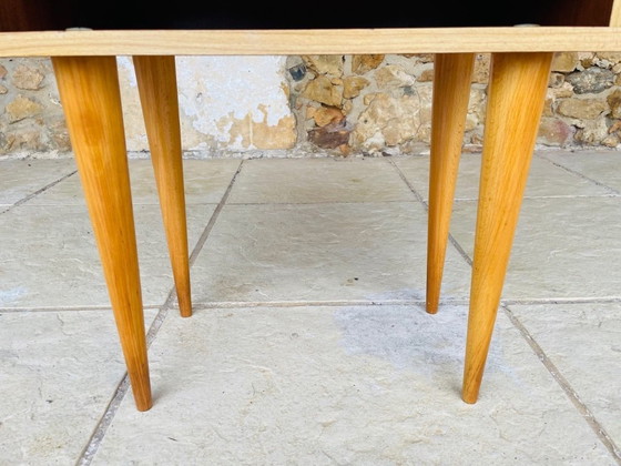 Image 1 of Mid-Century, Oak Nightstand , Circa 1960s 1970s