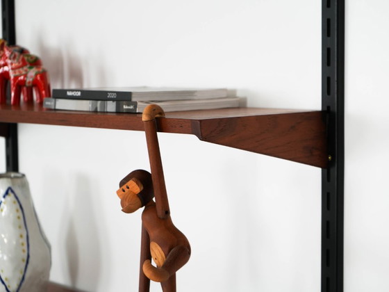 Image 1 of Teak modular shelving unit, Danish design, 1960s, designer: Kai Kristiansen, manufacturer: FM Møbler
