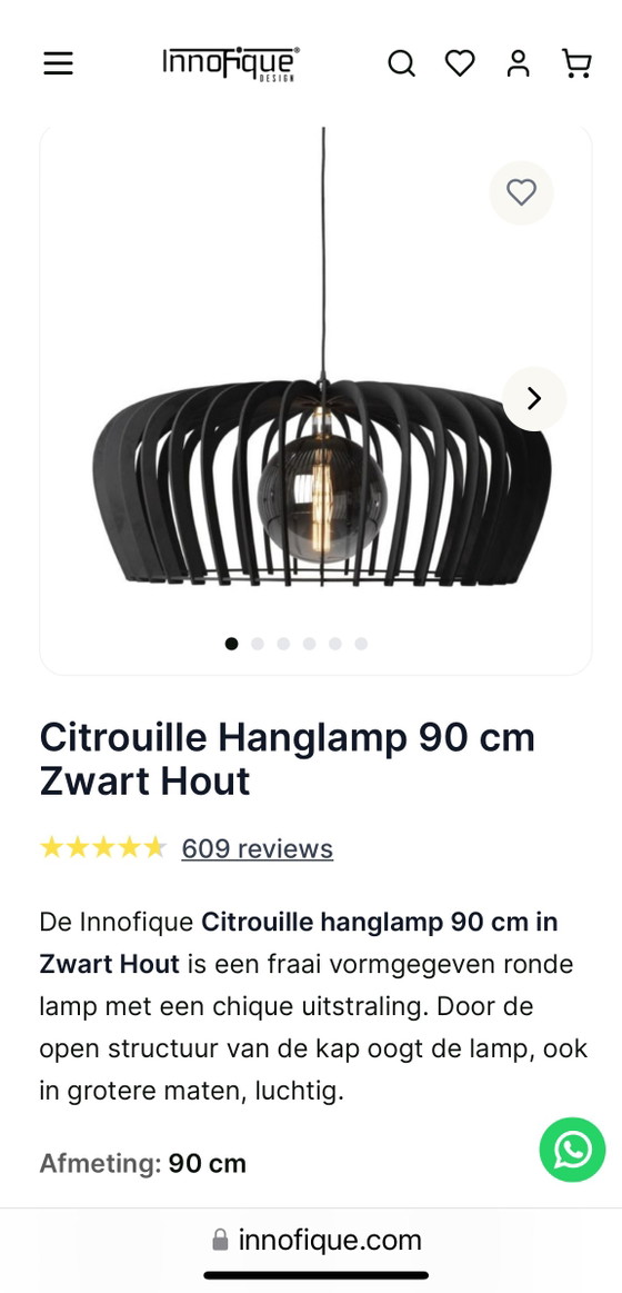 Image 1 of Innofique 90 cm pendant lamp Citrouille