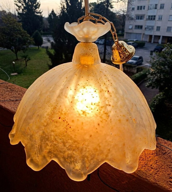 Image 1 of MURANO Elegant Pendant Lamp with Adjustable Height / Sylcom New