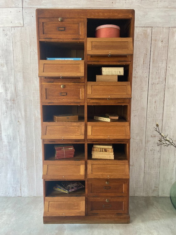 Vecchio Mobile da Lavoro – Mobili archivio, Legno, Ottone (photo 2 of 21)