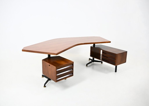 Bureaux T96 Boomerang par Osvaldo Borsani pour Tecno, années 1960