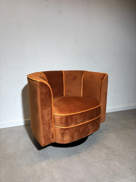 Image 1 of Dutchbone Bloem Bureaustoel Fluweel