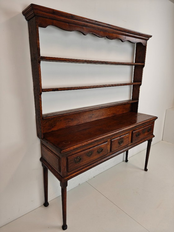 Image 1 of Late Georgian 18th-century Welsh sideboard – solid oak