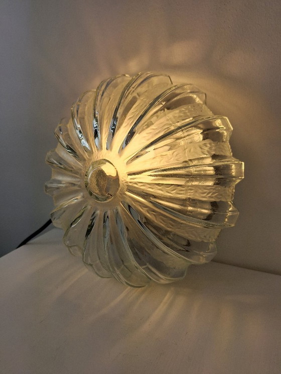 Image 1 of Plafonnier ou applique verre moulé