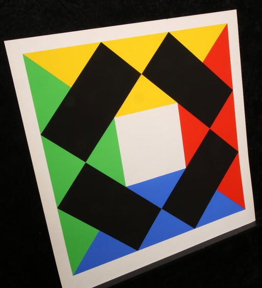 Bill, Max - Composition with white center - Color screenprint - LOOM AT