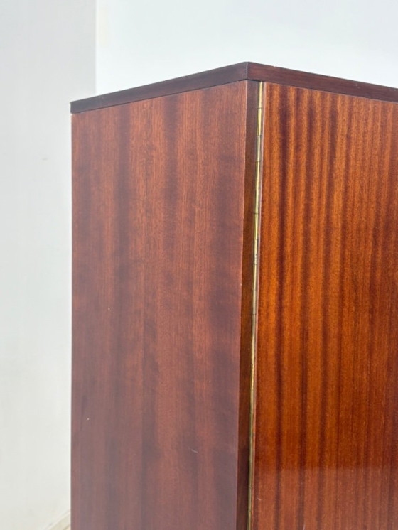 Image 1 of Mid-century linen cupboard, hallway cupboard, wardrobe, wooden cupboard, vintage