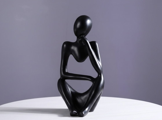Image 1 of Resin Thinker Statue