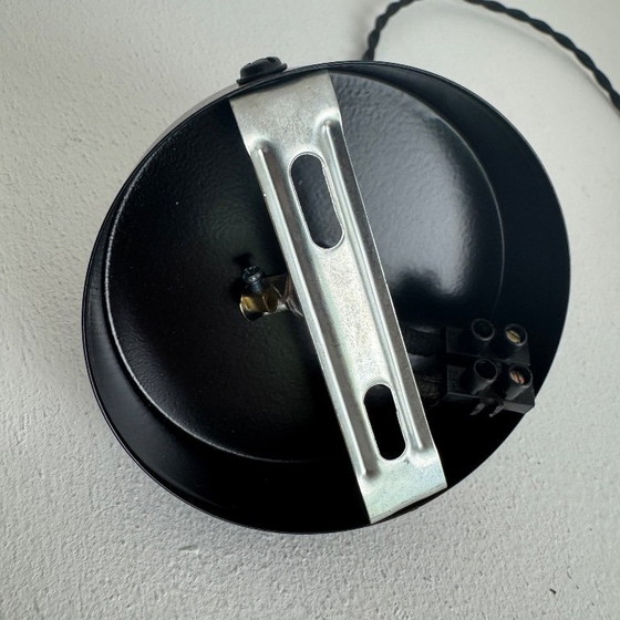 Image 1 of Antique enameled industrial workshop pendant light, 35.5 cm