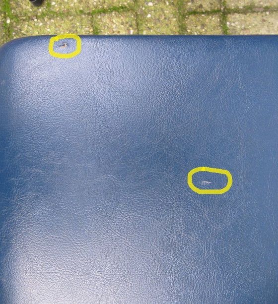 Image 1 of 4x Gispen tube chairs, model 1231, circa 1960s