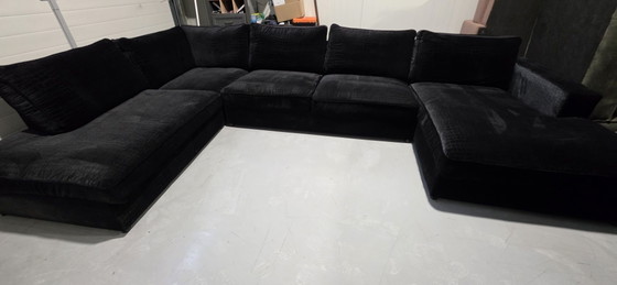 Stokroos Divano angolare black velvet croco, Divani angolari, Altro, Nero (foto 9 di 9)