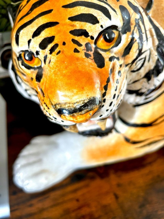 Image 1 of Ceramic tiger statue