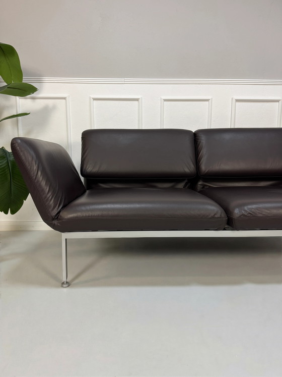 Image 1 of Brühl Roro Diseñador Leder Braun Sofá Schlafsofa Sofá