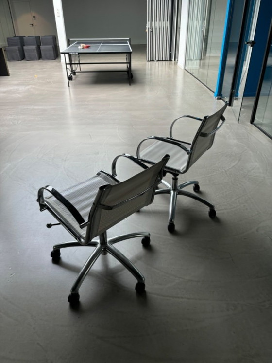 Image 1 of Office chair white (2 pieces)
