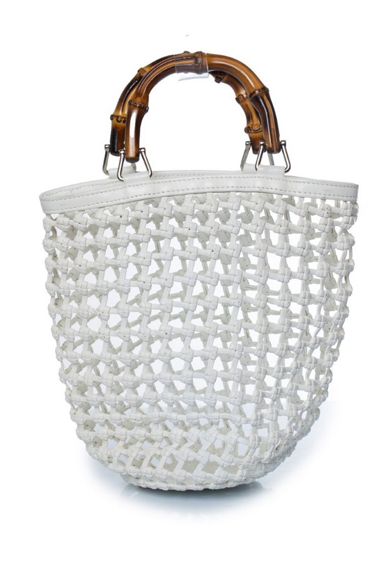 Bolso de mano mini de punto blanco de Gucci – Bolsos de mano, Calfskin, Leather (photo 5 of 12)