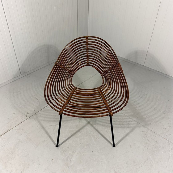 Image 1 of Rotan fauteuils van Rohé Noordwolde, Nederland 1960’s