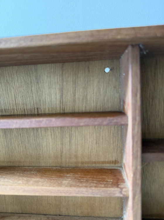 Image 1 of Houten vintage letterbak/wandrek