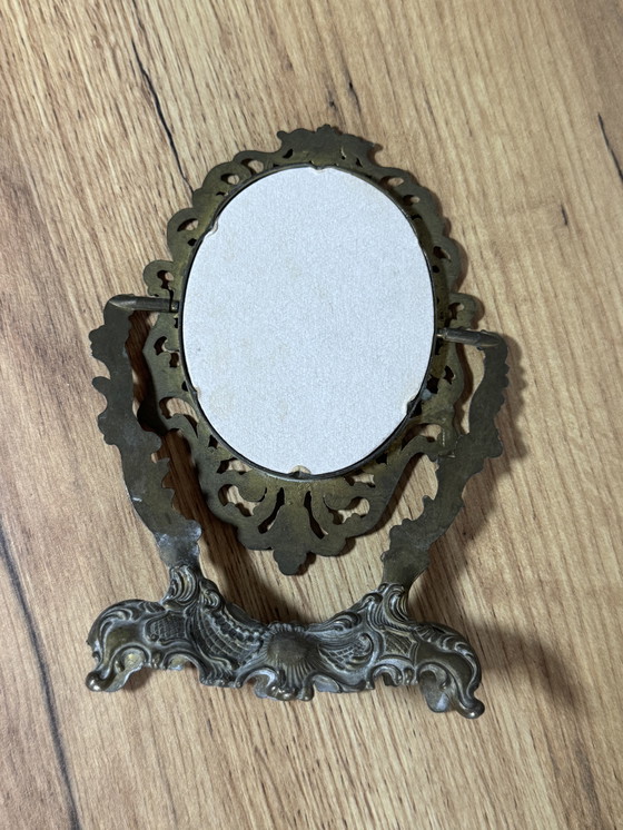 Image 1 of Petit miroir psyché vintage 