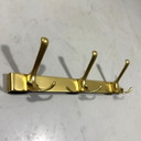 Gold-colored aluminum wall coat racks 1960s