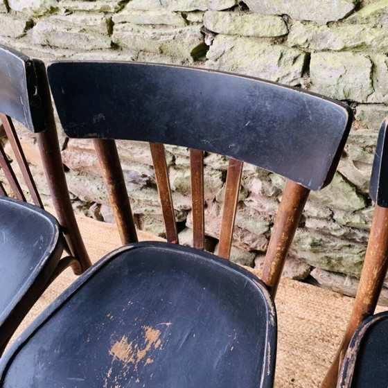 Set di quattro sedie da bistrò vintage in legno curvato – Sedie da pranzo (photo 8 of 18)
