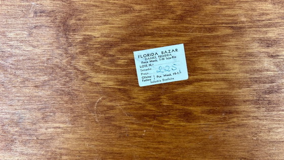 Image 1 of Vintage: 1940-1955 handbeschilderd art deco stijl dienblad, Braziliaans