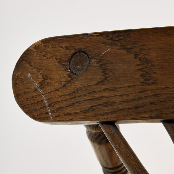 MK11200 Dreibeiniger Eichen Sessel – Wood (photo 11 of 16)