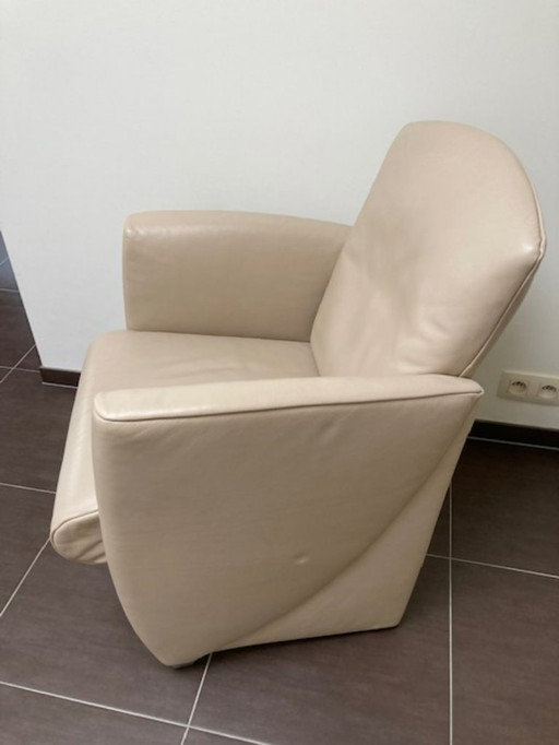 Jori - fauteuil - VINCI 3280 (AC66B87) - cuir - beige/crème