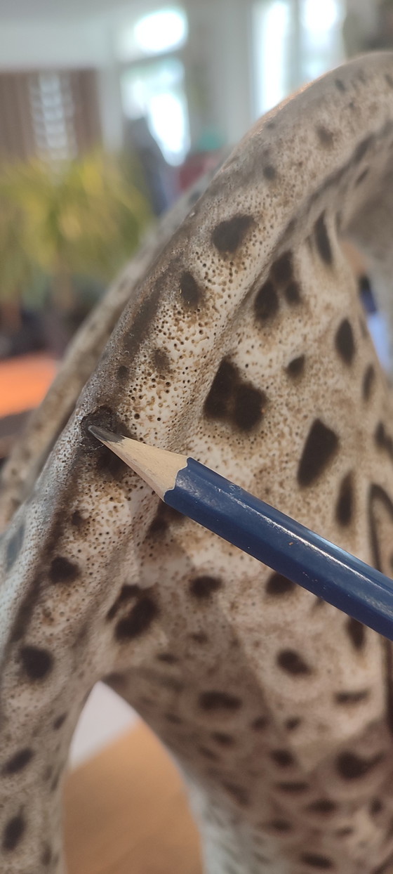 Image 1 of Sculptural Ceramic Vase (43cm) by Marius Bessone, Vallauris (1955-1960)

