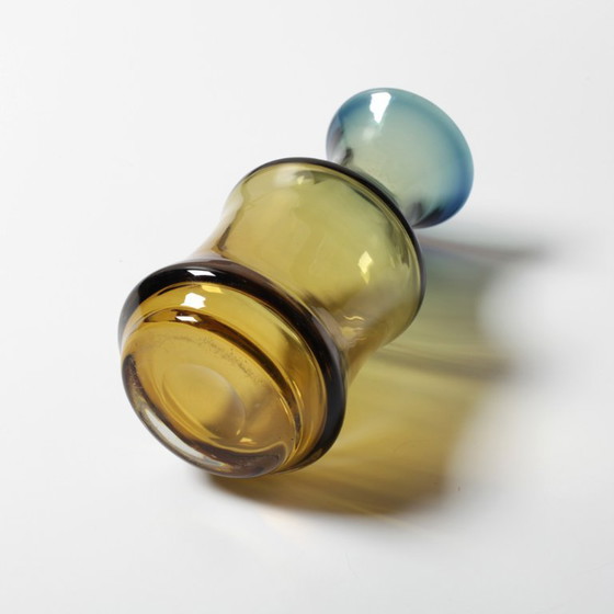Image 1 of Vintage “Havana” Glass Gradient Vase by Per Lütken for Holmegaard / Denmark / 1970s