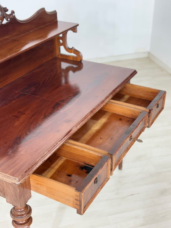 Image 1 of Beautiful antique Gründerzeit desk, office table, circa 1880