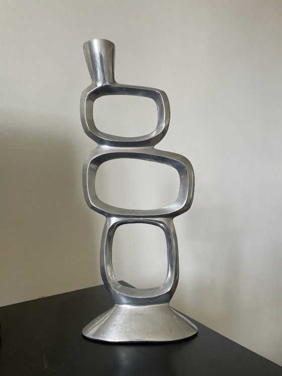 Scultura di Matthew Hilton degli anni '80 – Portacandele, Aluminium (photo 5 of 9)