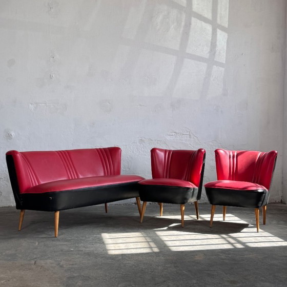 Image 1 of Conjunto de sofá y sillón húngaro "Sky" de mediados de siglo, 1960.