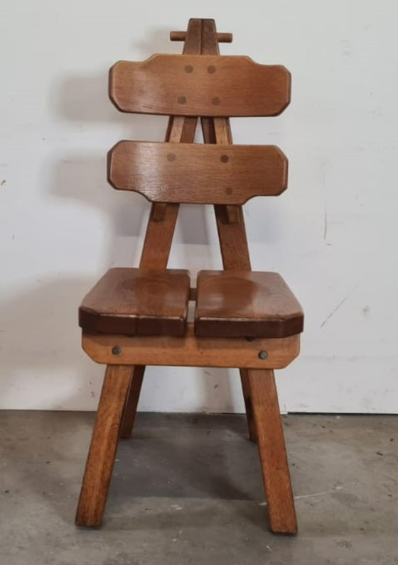 Image 1 of Chaises de salle à manger brutalistes