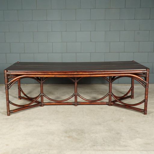 Table à manger vintage Manou/Bambou XL