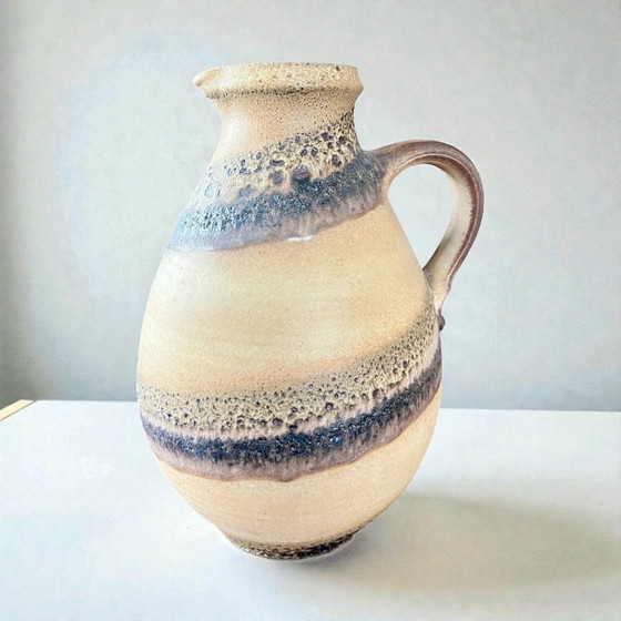 Image 1 of Vintage Fat Lava Jug by Scheurich – West Germany Ceramic in Brown | Mid Century Design Model: 671-30