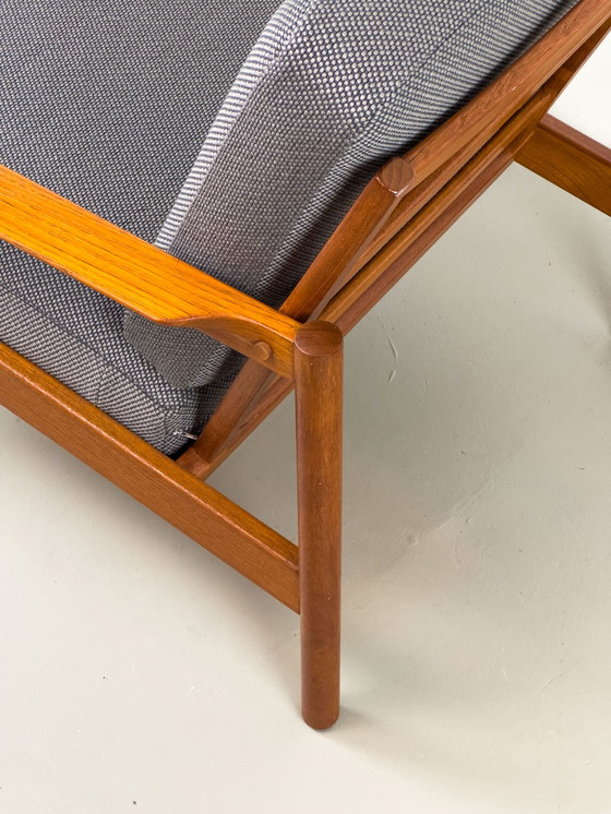 Image 1 of Lounge Chairs In Teak By Kai Kristiansen For Magnus Olesen, 1960S, Set Of 2