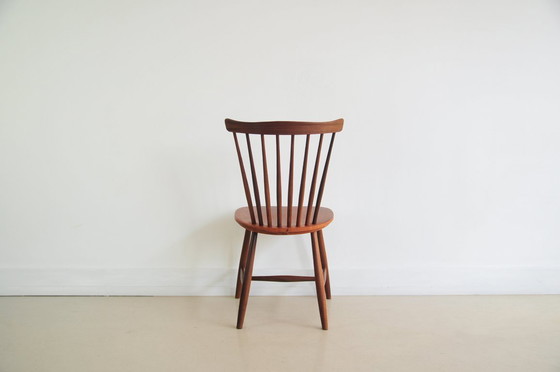 Image 1 of vintage houten spijlenstoel Pastoe