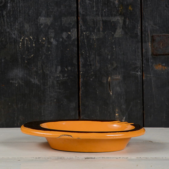 Vintage Orange Ceramic Rometti Ashtray Catchall – Table accessories (photo 8 of 8)