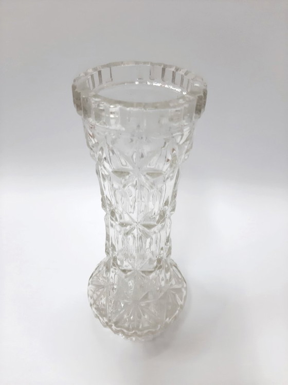 Image 1 of Vintage heldere glazen vaas