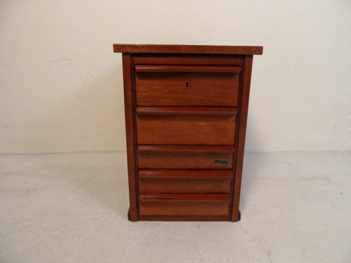 Vintage filing cabinet with drawers 1950s