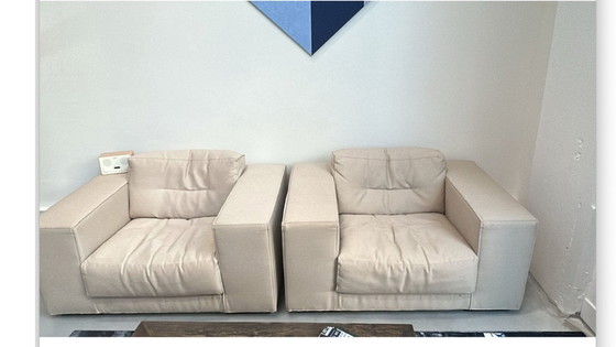 Image 1 of Two thick Piet Boon armchairs – used