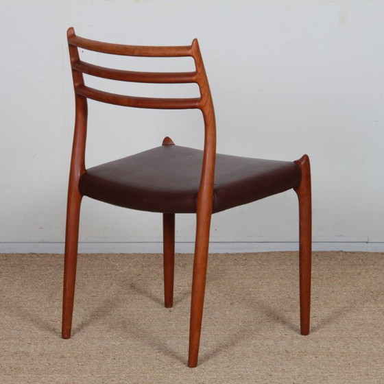 Image 1 of Set of 6 teak chairs by Niels Otto Moller, model 78, 1960