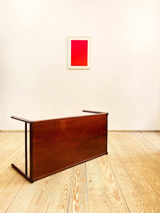 Image 1 of Mahonie bank- of salontafel door Ole Wanscher voor Poul Jeppensen