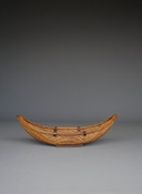 Großer Obstkorb aus Rattan, 1970er Jahre