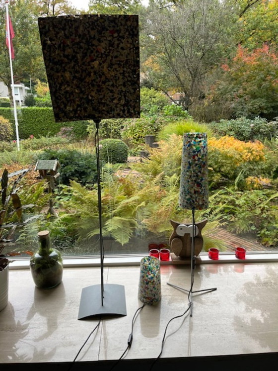Image 1 of Design lamps with shades made from recycled materials
